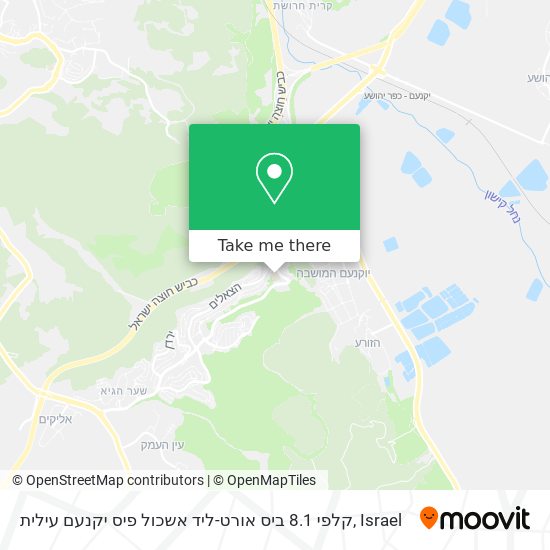 קלפי 8.1 ביס אורט-ליד אשכול פיס יקנעם עילית map