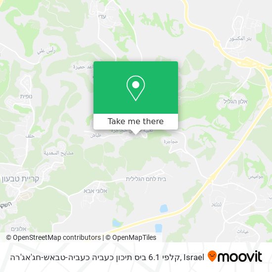 קלפי 6.1 ביס תיכון כעביה כעביה-טבאש-חג'אג'רה map