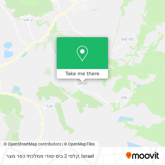 קלפי 2 ביס יסודי ממלכתי כפר מצר map