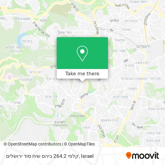 קלפי 264.2 ביהס שיח סוד ירושלים map