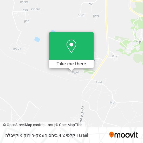 קלפי 4.2 ביהס העמק-הירוק מוקייבלה map