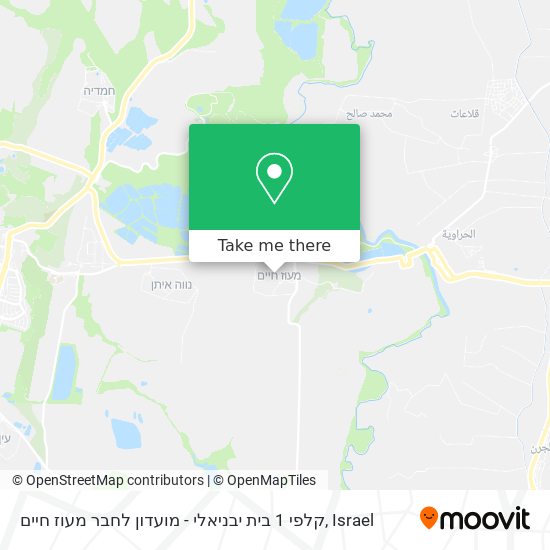 קלפי 1 בית יבניאלי - מועדון לחבר מעוז חיים map