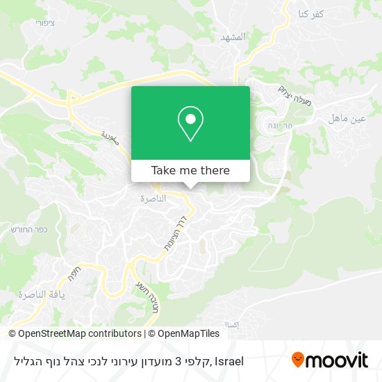 קלפי 3 מועדון עירוני לנכי צהל נוף הגליל map