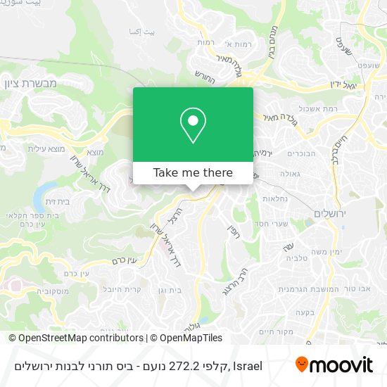 קלפי 272.2 נועם - ביס תורני לבנות ירושלים map