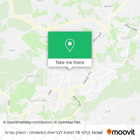 קלפי 18 תחנת לבריאות המשפחה - השוק נצרת map