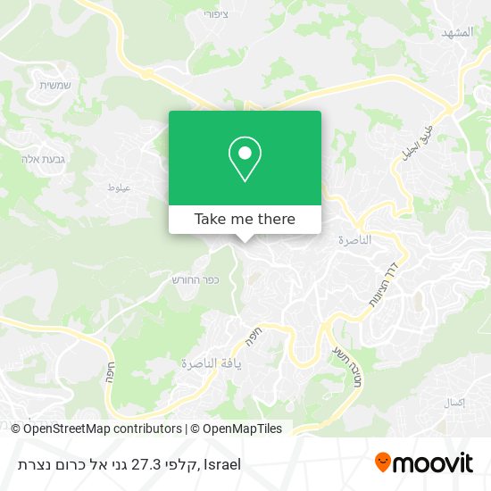 קלפי 27.3 גני אל כרום נצרת map