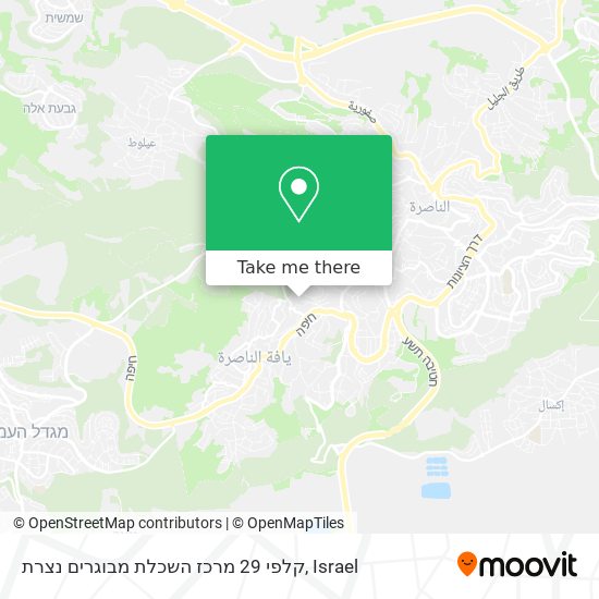 קלפי 29 מרכז השכלת מבוגרים נצרת map