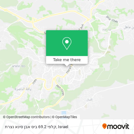 קלפי 69.2 ביס אבן סינא נצרת map