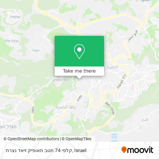 קלפי 74 חטב תאופיק זיאד נצרת map