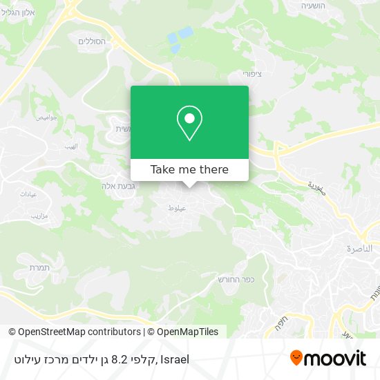 קלפי 8.2 גן ילדים מרכז עילוט map