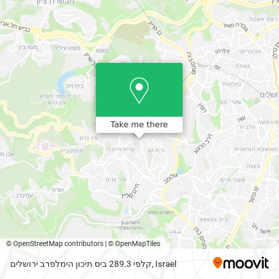 קלפי 289.3 ביס תיכון הימלפרב ירושלים map