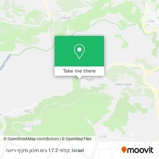קלפי 17.2 ביס תיכון מקיף ריינה map