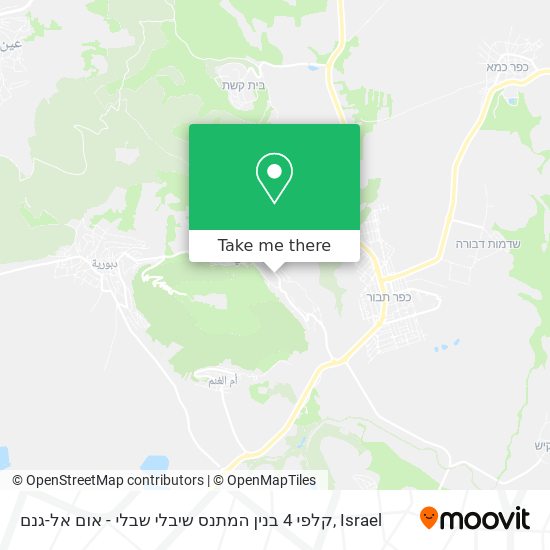 קלפי 4 בנין המתנס שיבלי שבלי - אום אל-גנם map