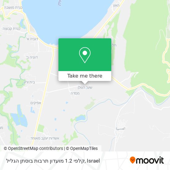 קלפי 1.2 מועדון תרבות בוסתן הגליל map