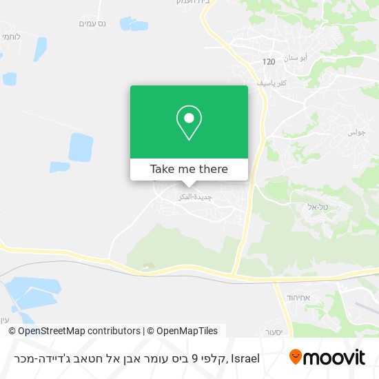 קלפי 9 ביס עומר אבן אל חטאב ג'דיידה-מכר map