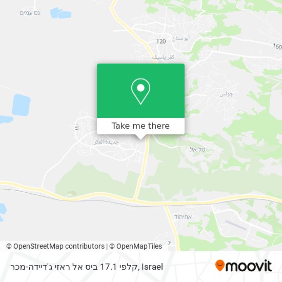 Карта קלפי 17.1 ביס אל ראזי ג'דיידה-מכר