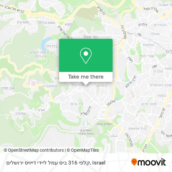 קלפי 316 ביס עמל ליידי דייויס ירושלים map