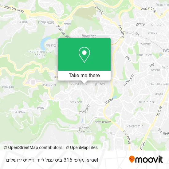 Карта קלפי 316 ביס עמל ליידי דייויס ירושלים