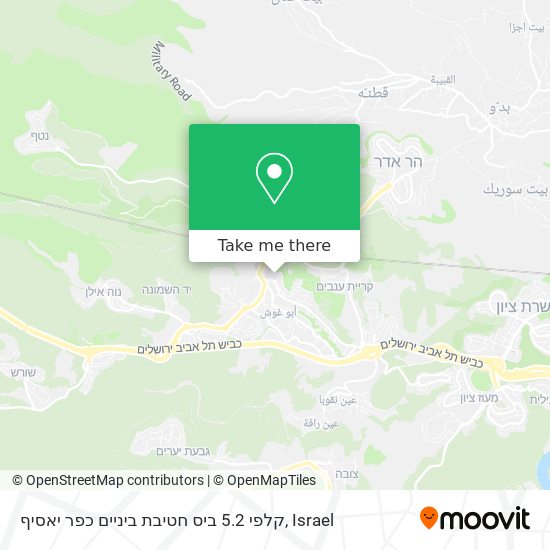 קלפי 5.2 ביס חטיבת ביניים כפר יאסיף map