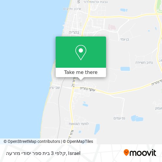 קלפי 3 בית ספר יסודי מזרעה map