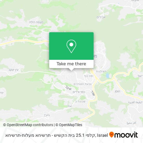 קלפי 25.1 בית הקשיש - תרשיחא מעלות-תרשיחא map