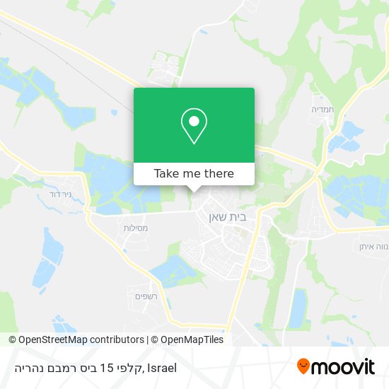 קלפי 15 ביס רמבם נהריה map