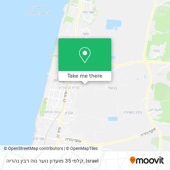 קלפי 35 מועדון נוער נוה רבין נהריה map