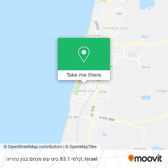 Карта קלפי 83.1 ביס עש מנחם בגין נהריה