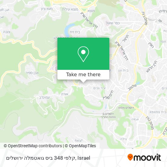 Карта קלפי 348 ביס גואטמלה ירושלים