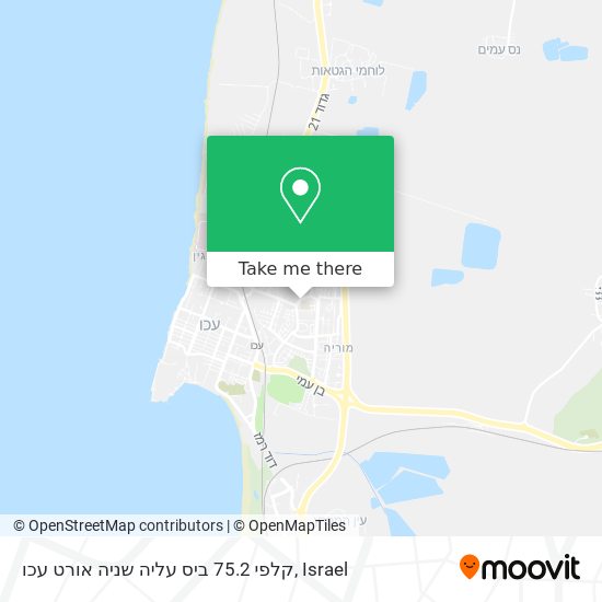 קלפי 75.2 ביס עליה שניה אורט עכו map