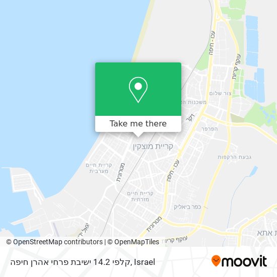 קלפי 14.2 ישיבת פרחי אהרן חיפה map