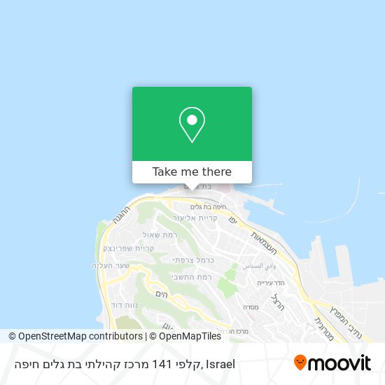 קלפי 141 מרכז קהילתי בת גלים חיפה map