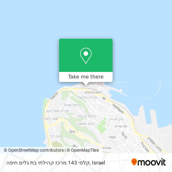 קלפי 143 מרכז קהילתי בת גלים חיפה map