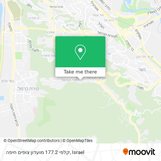 Карта קלפי 177.2 מועדון צופים חיפה