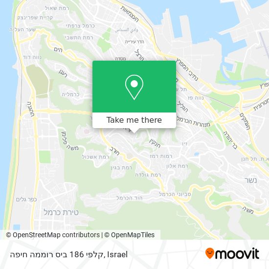 קלפי 186 ביס רוממה חיפה map