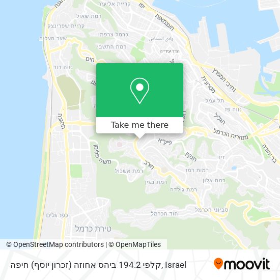 קלפי 194.2 ביהס אחוזה (זכרון יוסף) חיפה map