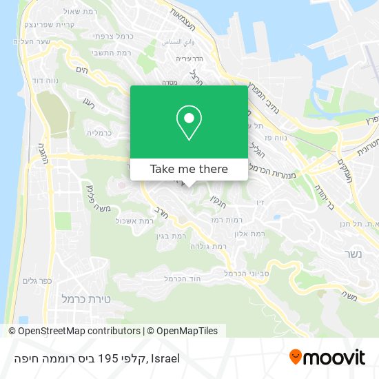Карта קלפי 195 ביס רוממה חיפה