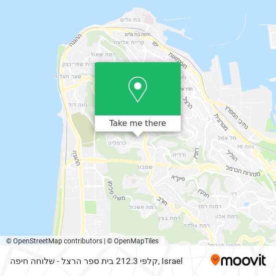 Карта קלפי 212.3 בית ספר הרצל - שלוחה חיפה