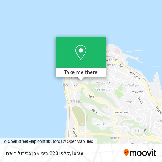 קלפי 228 ביס אבן גבירול חיפה map