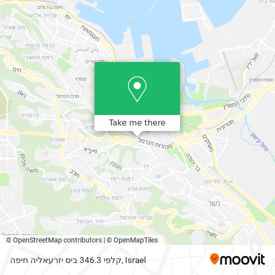 קלפי 346.3 ביס יזרעאליה חיפה map