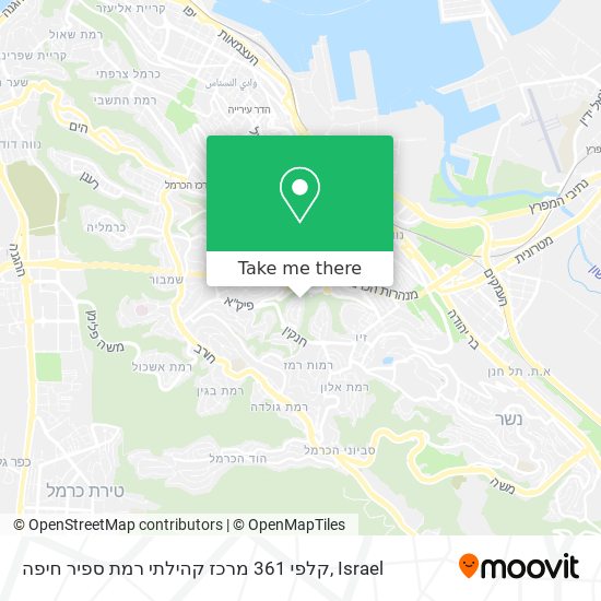 קלפי 361 מרכז קהילתי רמת ספיר חיפה map