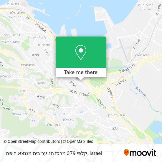 Карта קלפי 379 מרכז הנוער בית מגנצא חיפה