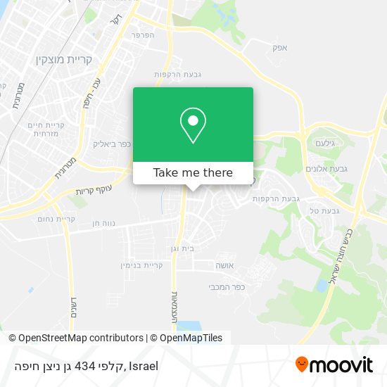 קלפי 434 גן ניצן חיפה map