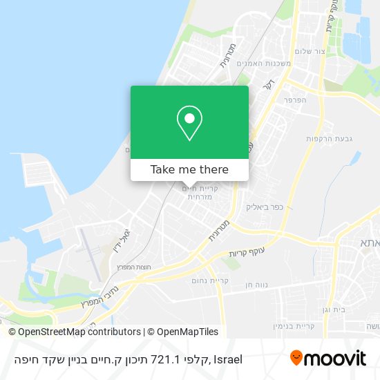 קלפי 721.1 תיכון ק.חיים בניין שקד חיפה map
