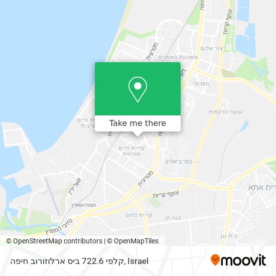 קלפי 722.6 ביס ארלוזורוב חיפה map