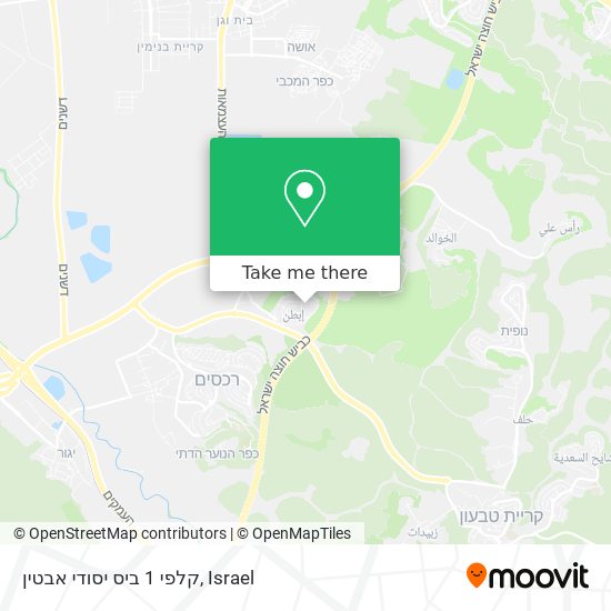 קלפי 1 ביס יסודי אבטין map