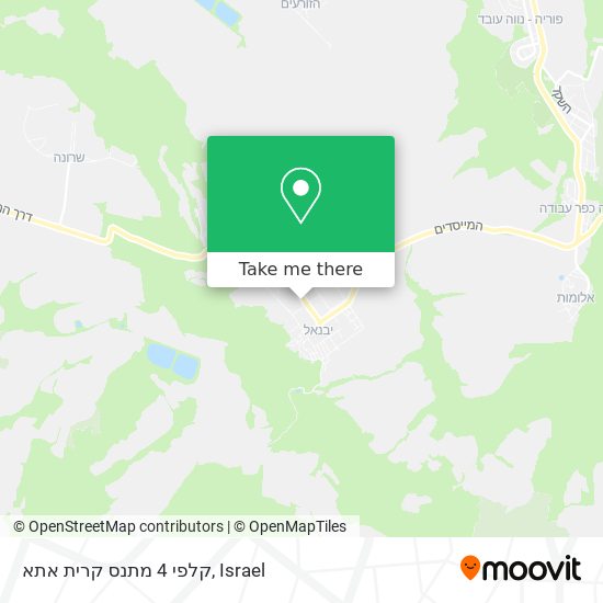 קלפי 4 מתנס קרית אתא map
