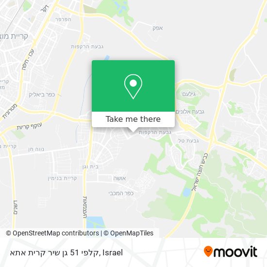 קלפי 51 גן שיר קרית אתא map