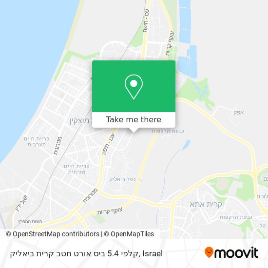 קלפי 5.4 ביס אורט חטב קרית ביאליק map