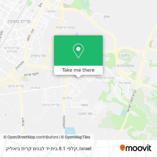 Карта קלפי 8.1 בית יד לבנים קרית ביאליק